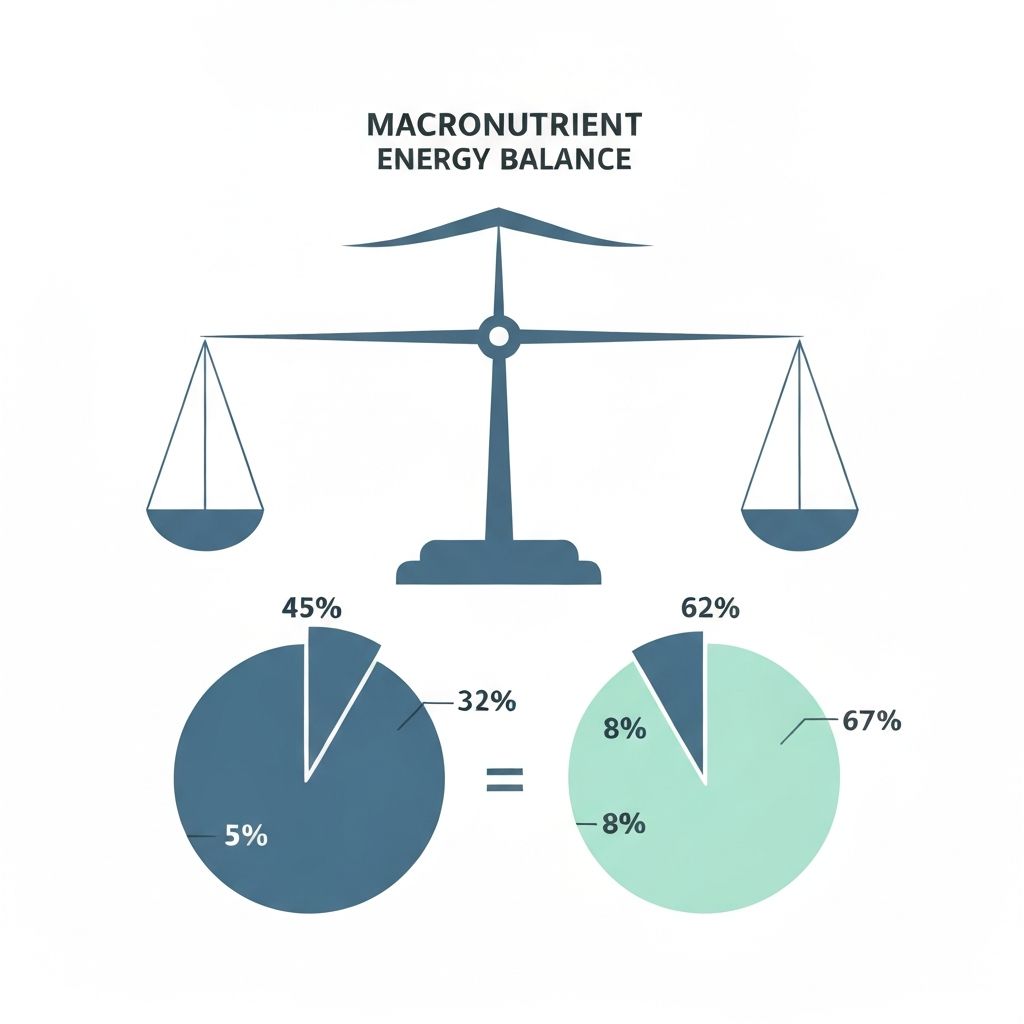 Energy balance macronutrient visualization
